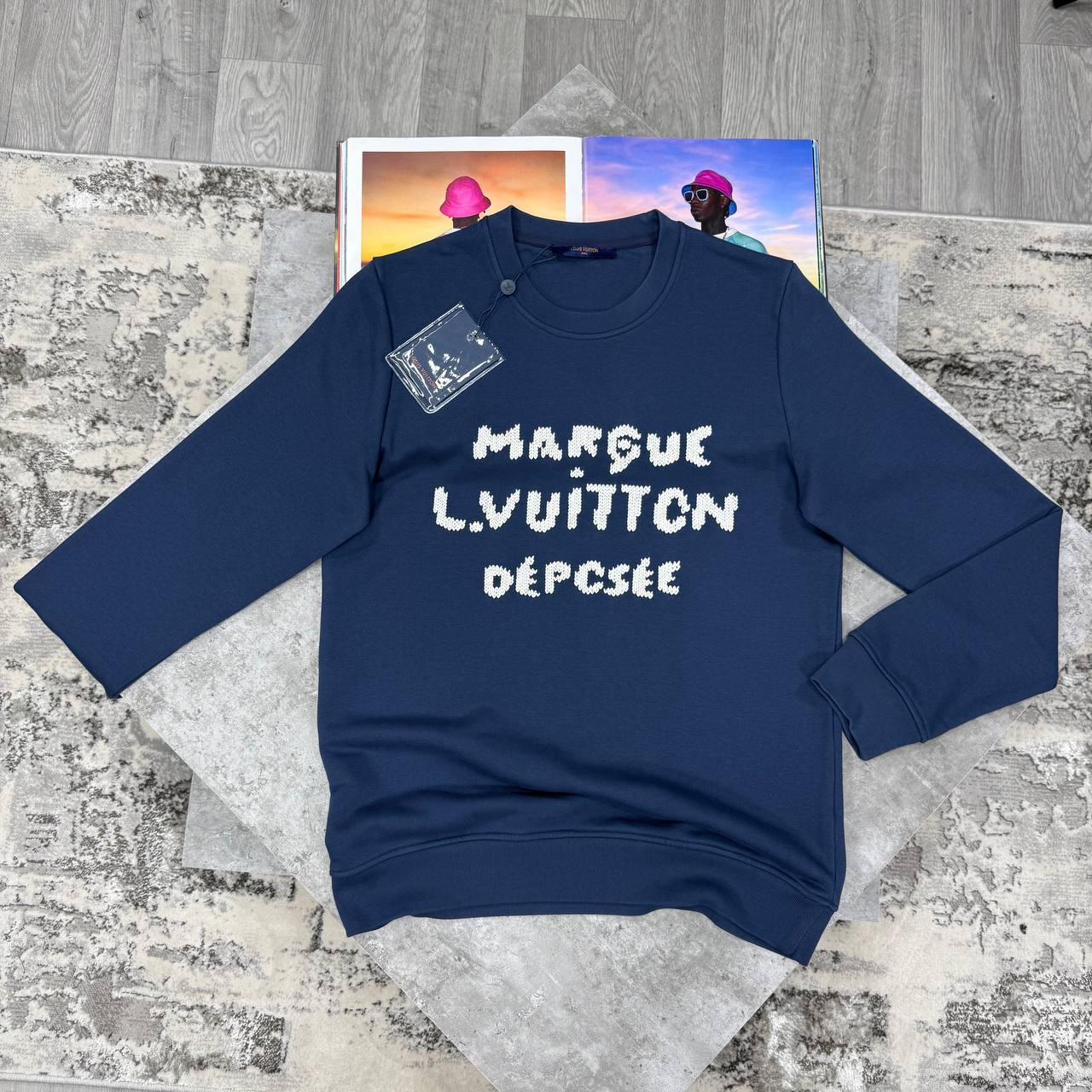 LVE EMBROIDERED SIGNATURE JUMPERS - NAVY