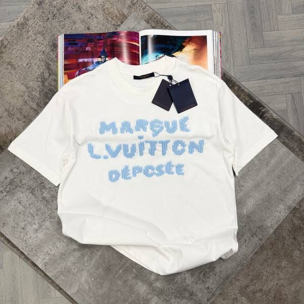 LVE EMBROIDERED SIGNATURE TSHIRT - WHITE