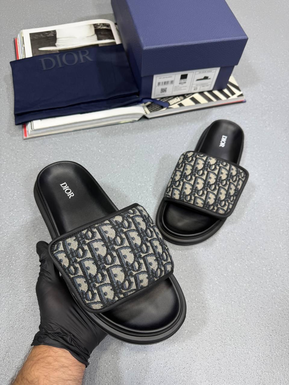 CD OBLIQUE AGUA SANDALS - BLACK/BEIGE/GREY