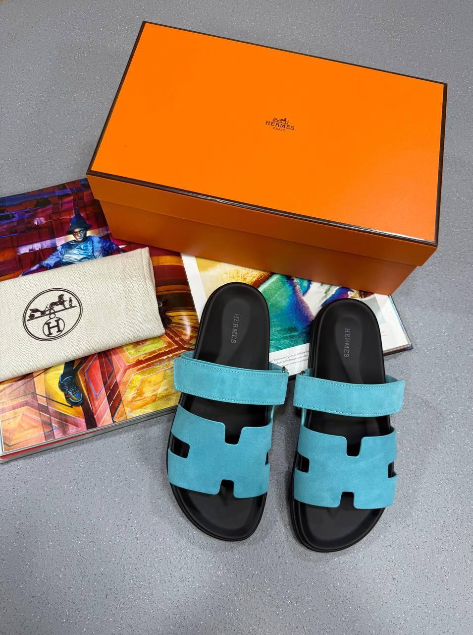 HRMS CHYPRE SANDALS - BLEU MINÉRAL