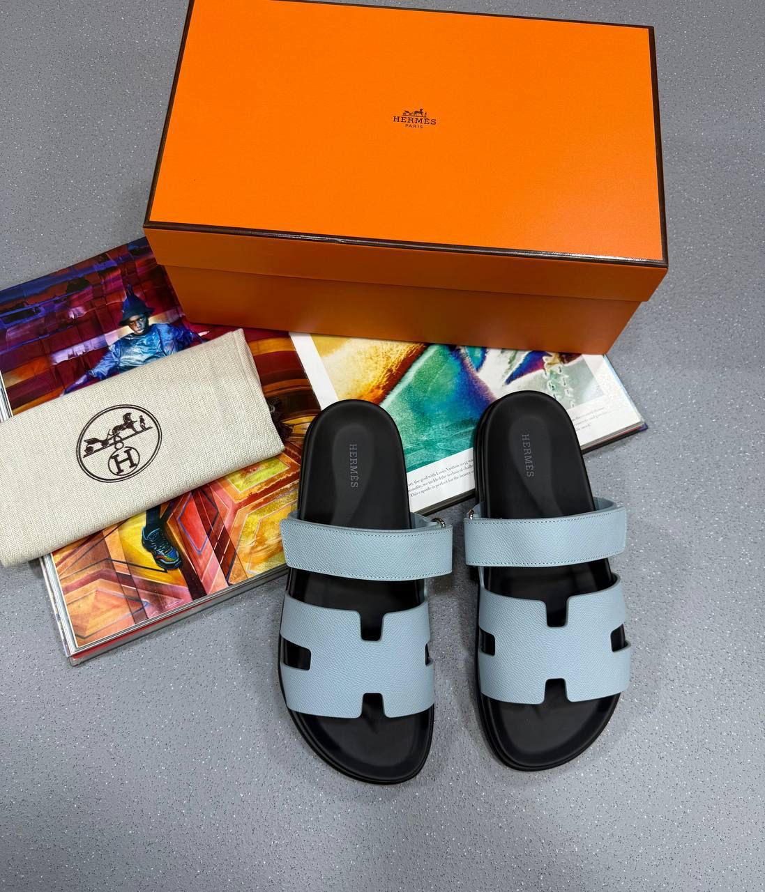 HRMS CHYPRE SANDALS - LIGHT BLUE