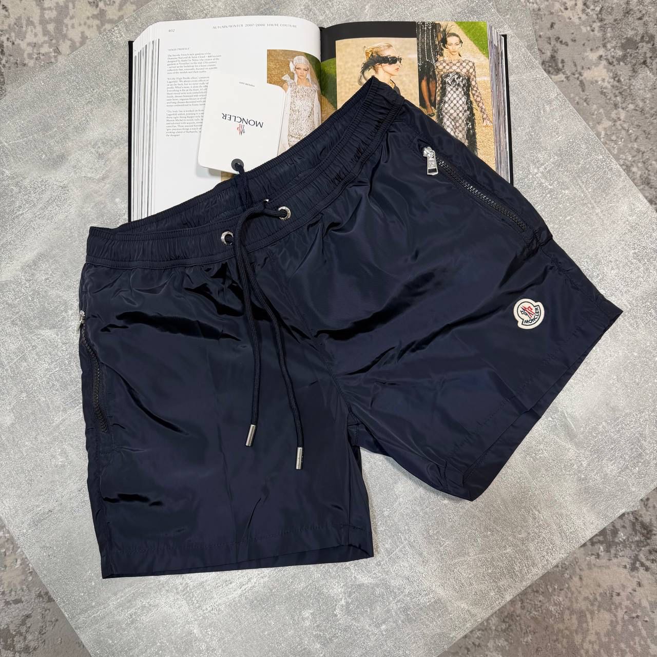 MNCLR ZIP POCKET BAGGED SWIMS - NAVY