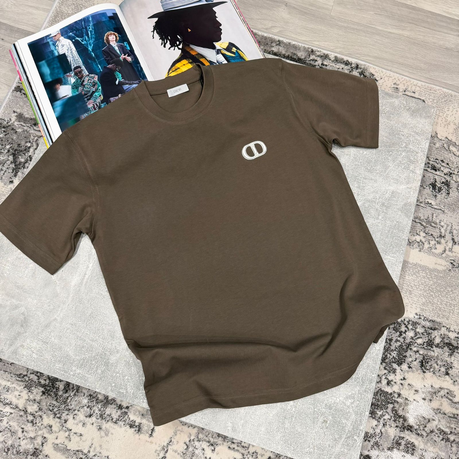 CD SMALL ICON TSHIRT - BROWN