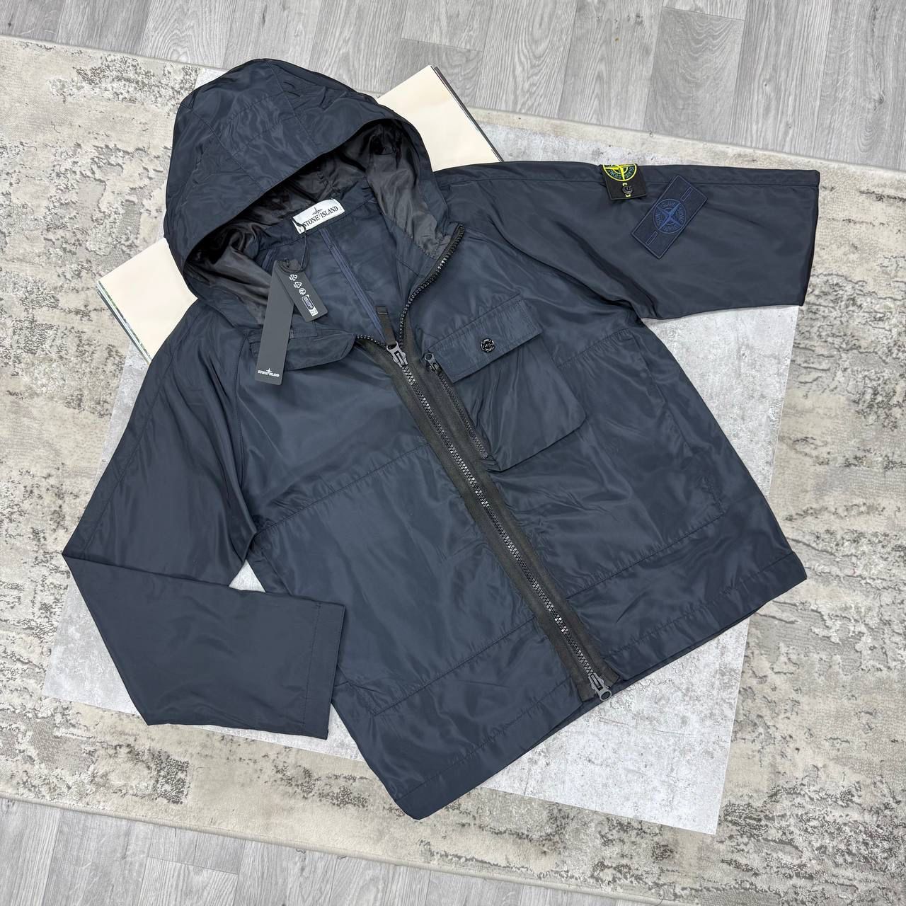 SI MEMBRANA 3L TC HOODED JACKET - NAVY