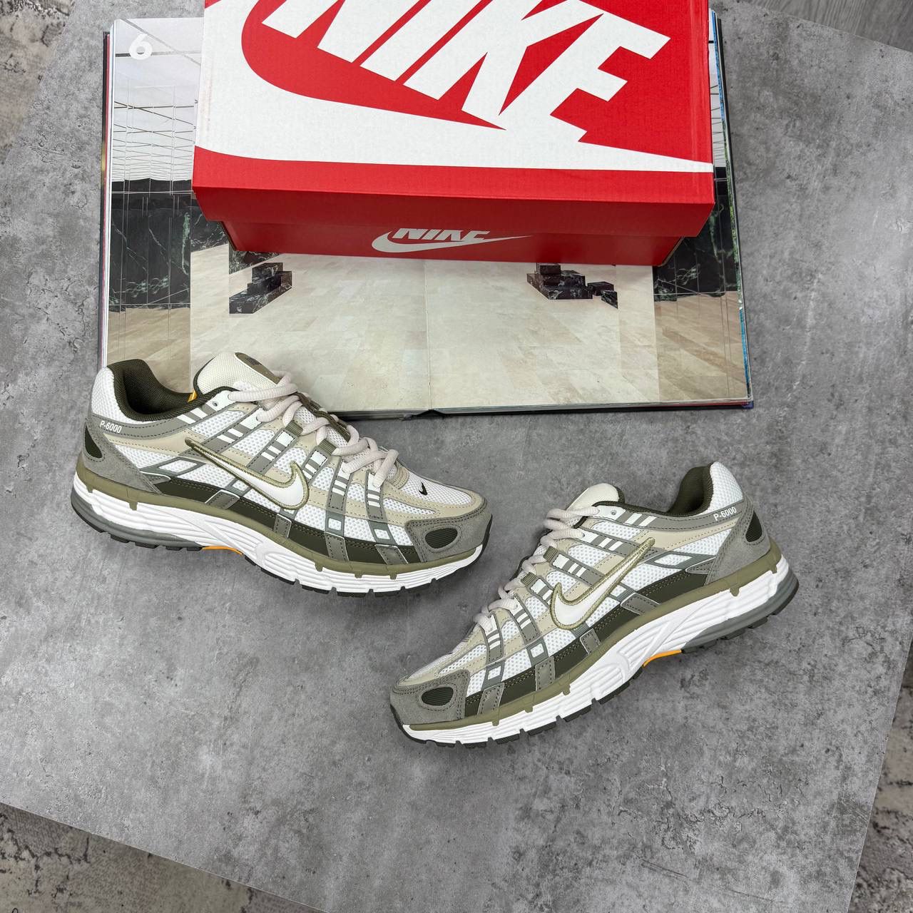NI P-6000 SNEAKERS - KHAKI