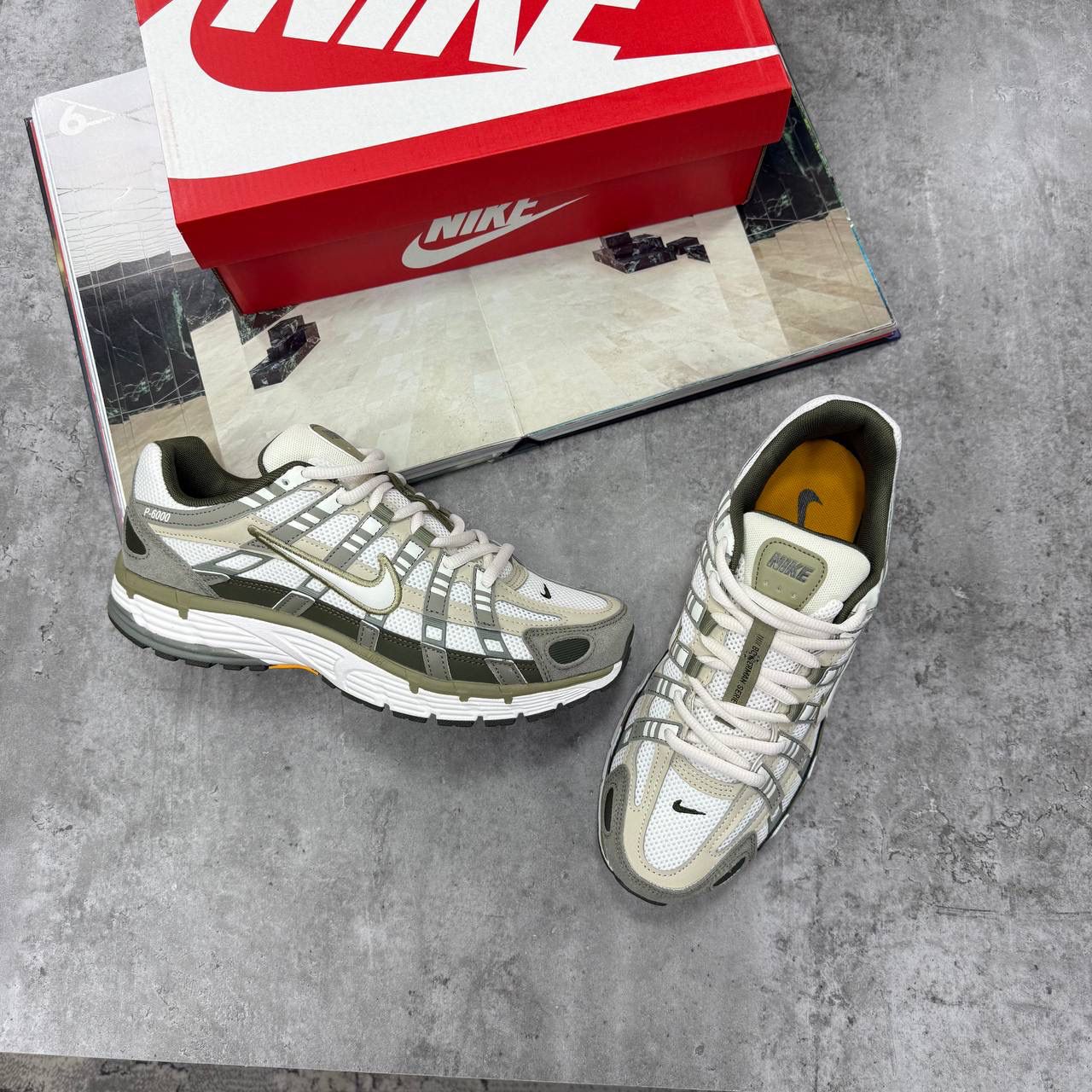 NI P-6000 SNEAKERS - KHAKI