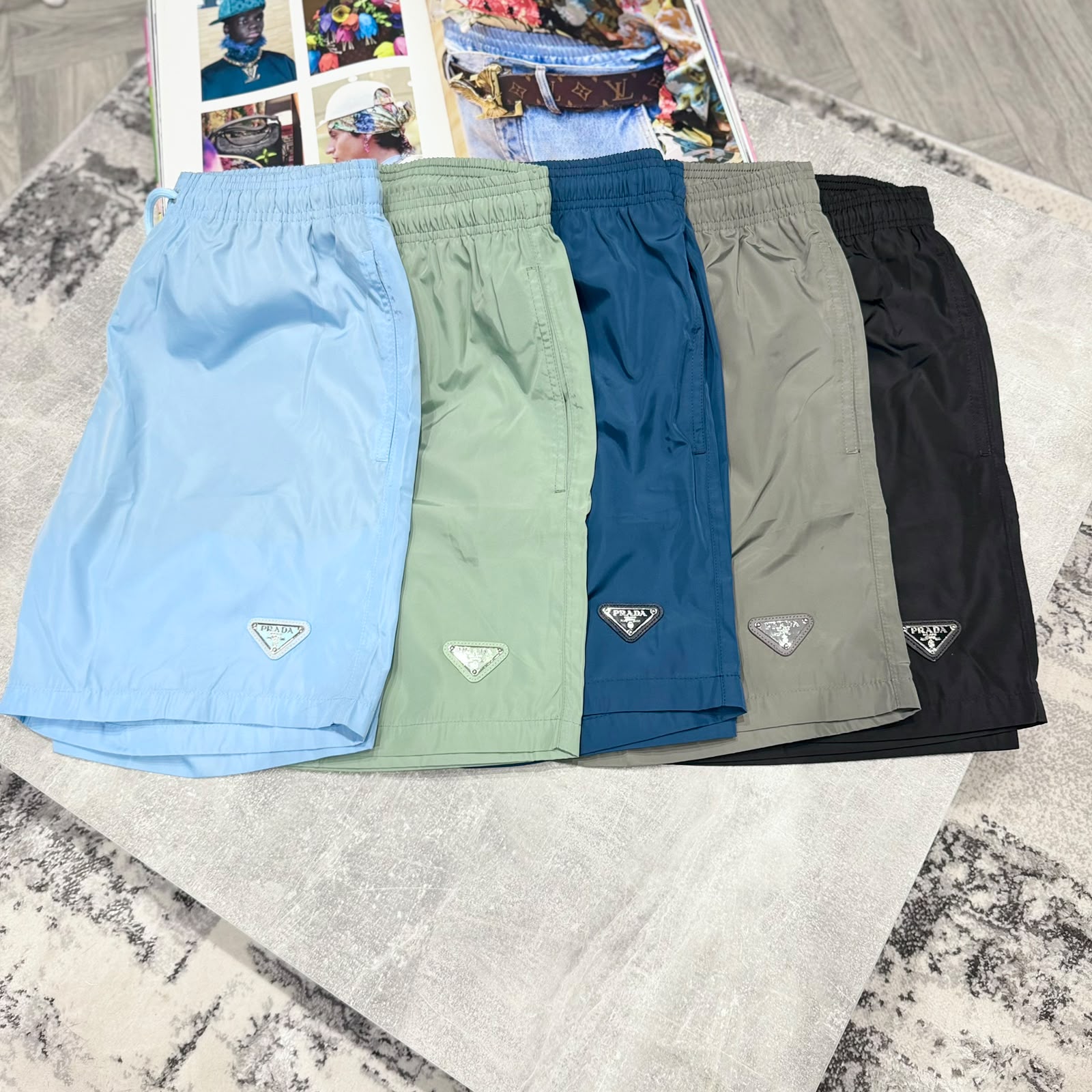 PDA NYLON SWIM SHORTS - MULTICOLOR