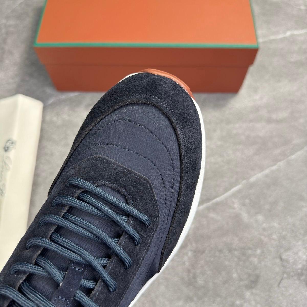 LORO SUEDE TRAINER - NAVY
