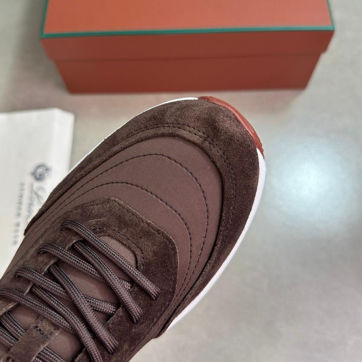 LORO SUEDE TRAINER - BROWN