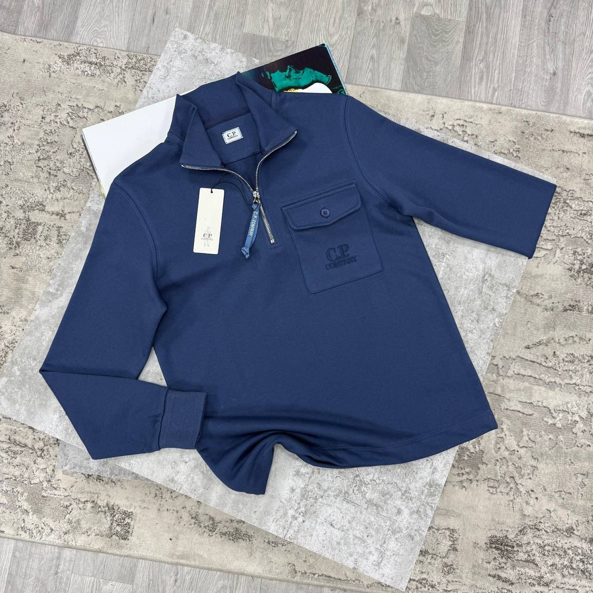 CP HALF ZIP JUMPER - NAVY