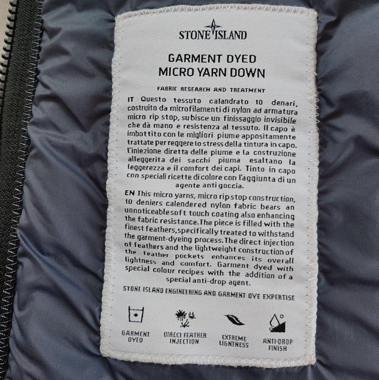 SI  MICRO YARN DOWN GILET - NAVY