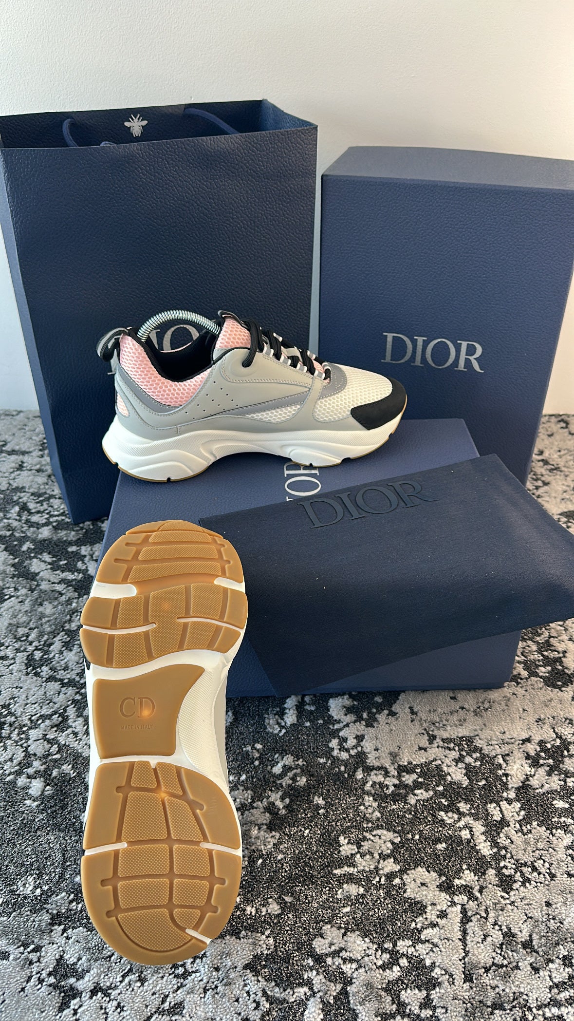 CD B22 SNEAKERS - PINK/GREY/WHITE