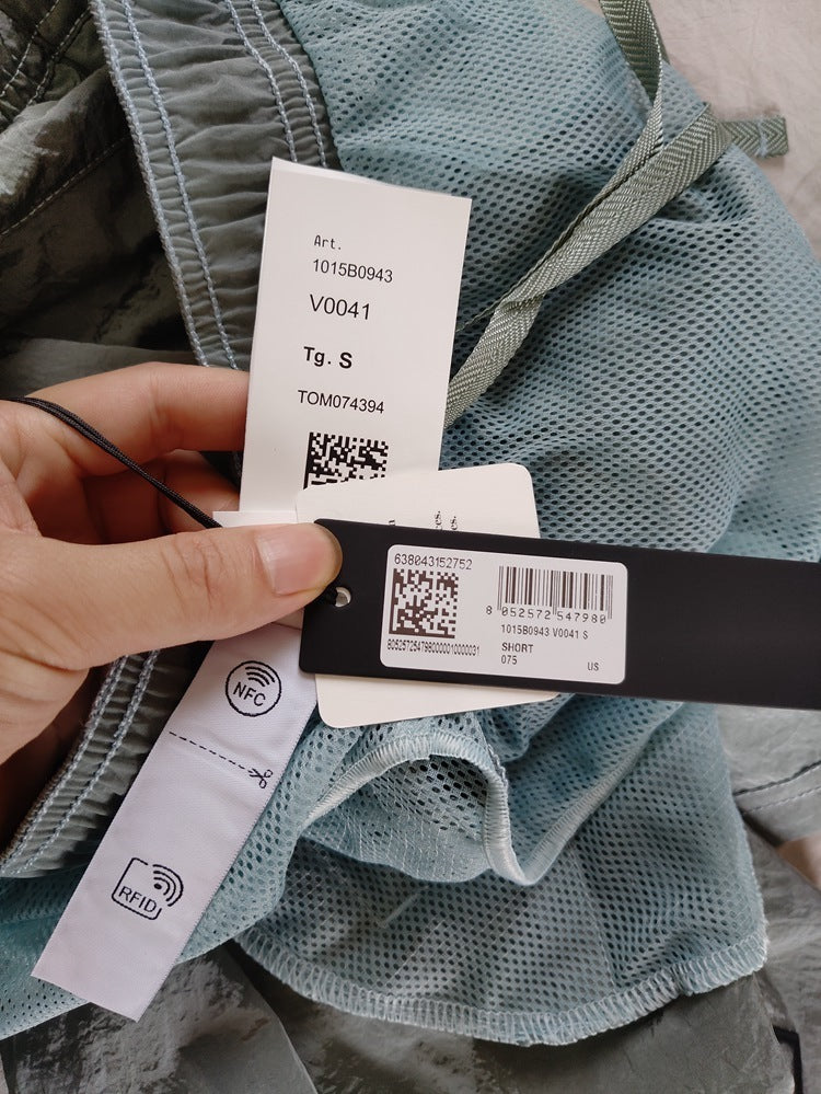 SI SWIM SHORTS - GREY / SKY BLUE