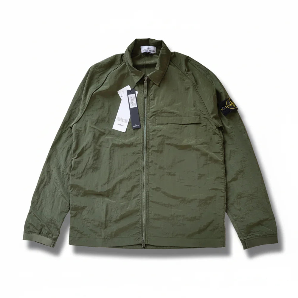 SI NYLON POCKET OVERSHIRT - GREEN