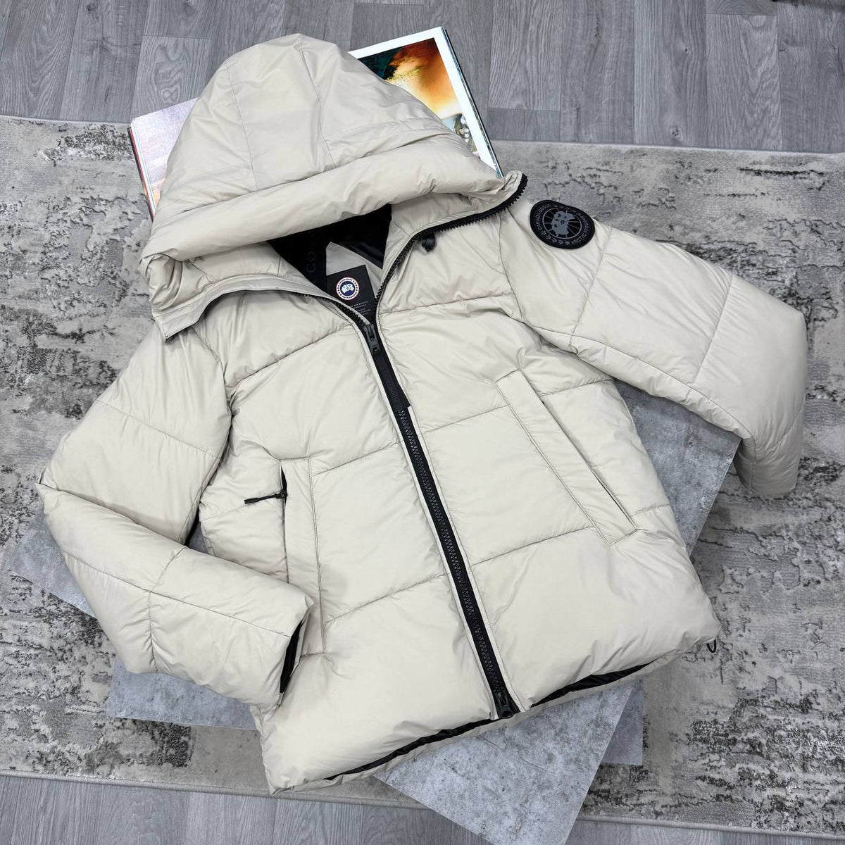 CG CROFTON PUFFER JACKET - BEIGE