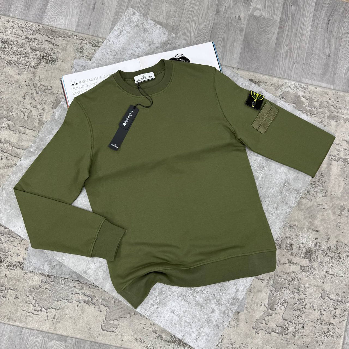 SI CREWNECK JUMPER - OLIVE