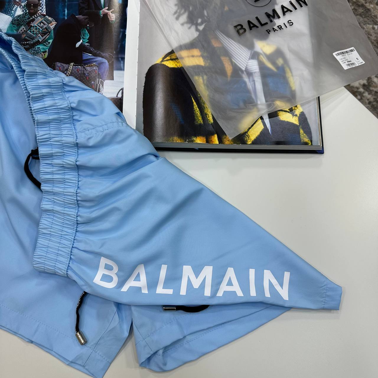BLM SWIM SHORTS - SKY BLUE
