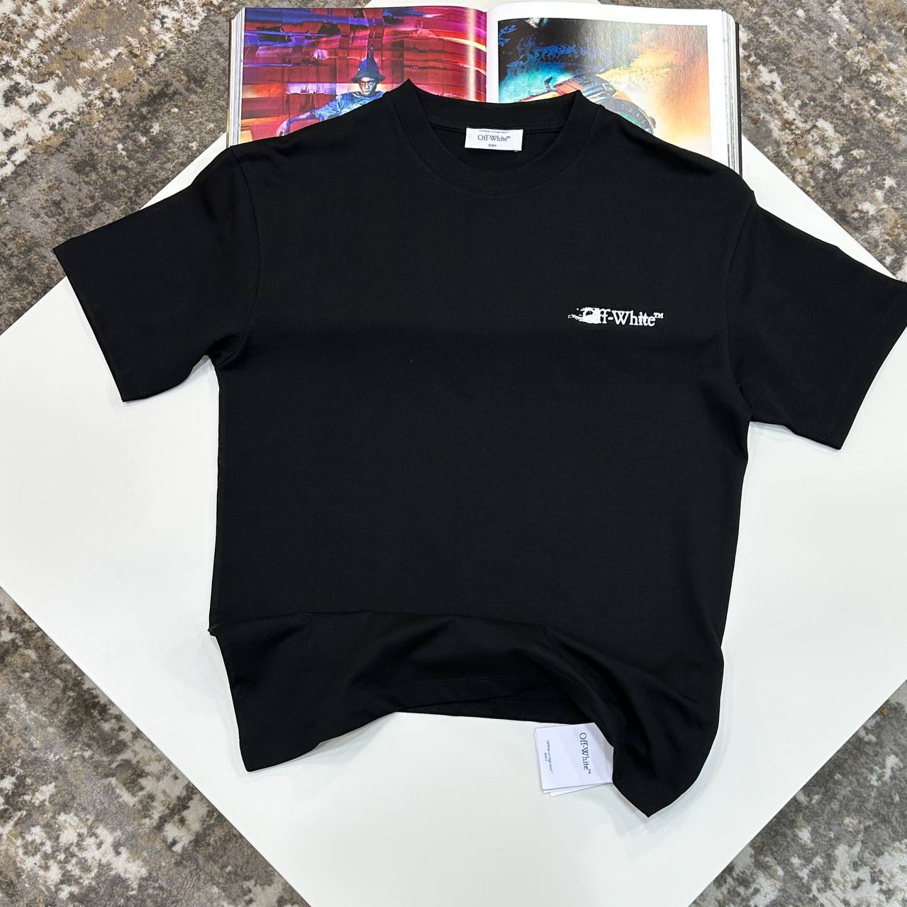 OW INK ARROW TSHIRT - BLACK