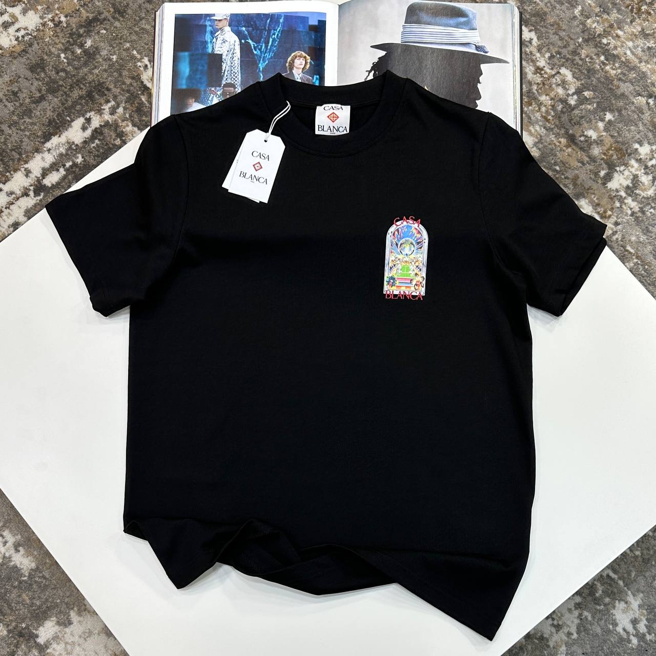 CB TENNIS LANDSCAPE TSHIRT - BLACK