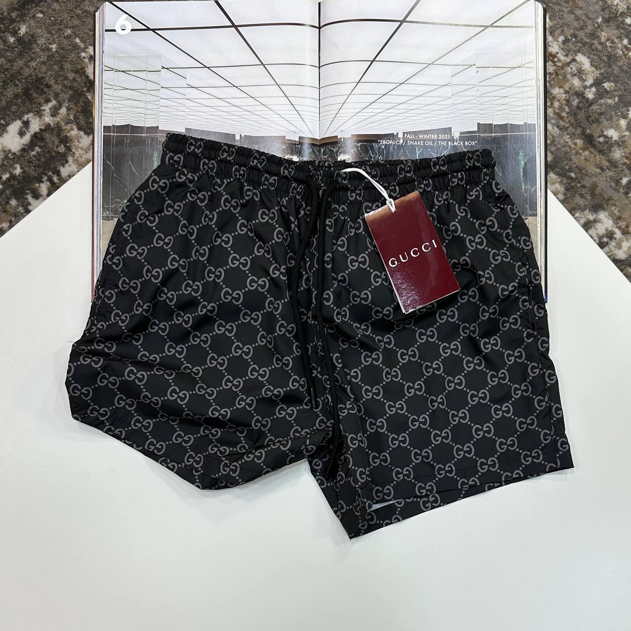 GCI SWIM SHORTS - BLACK