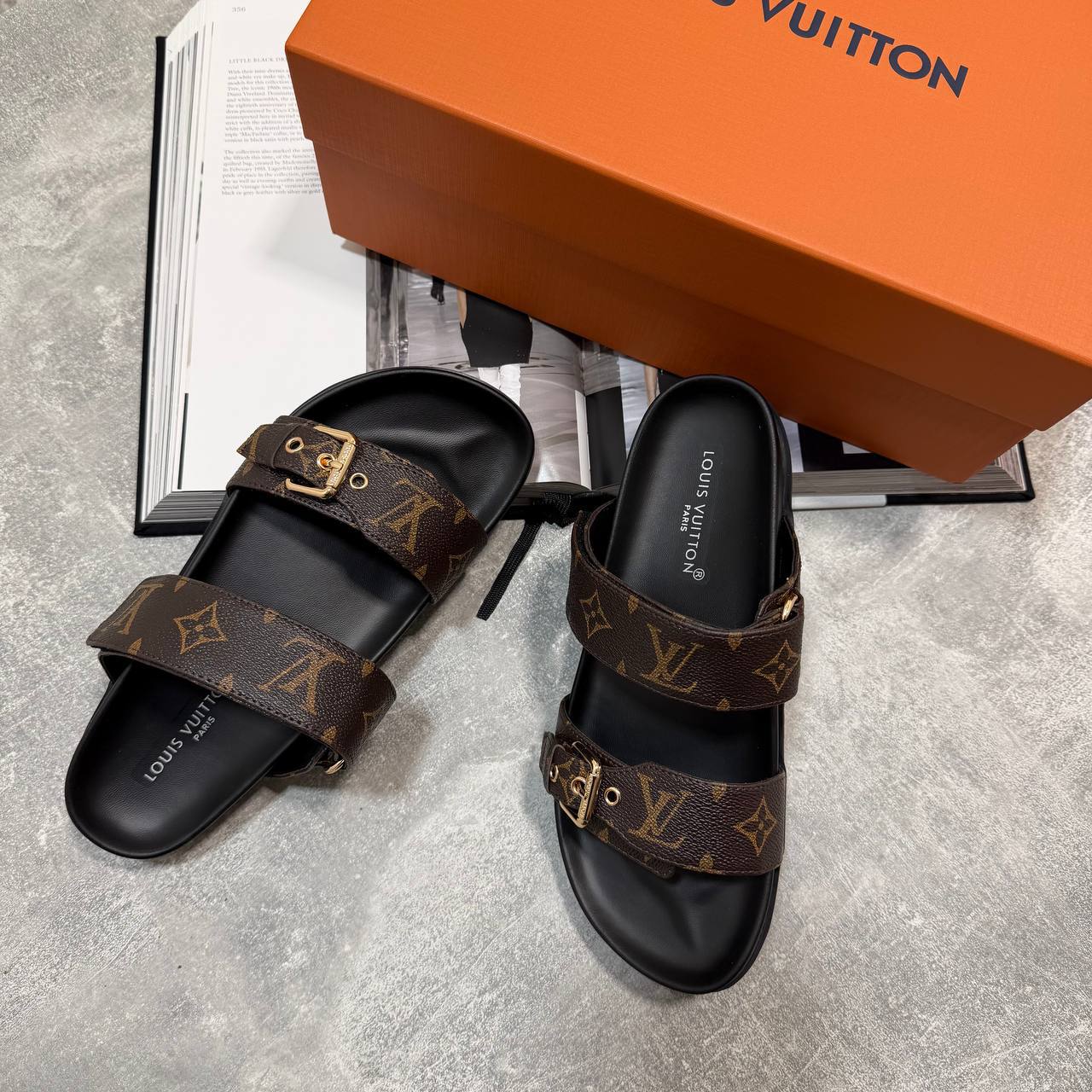 LVE WOMEN SANDALS - BLACK / BROWN