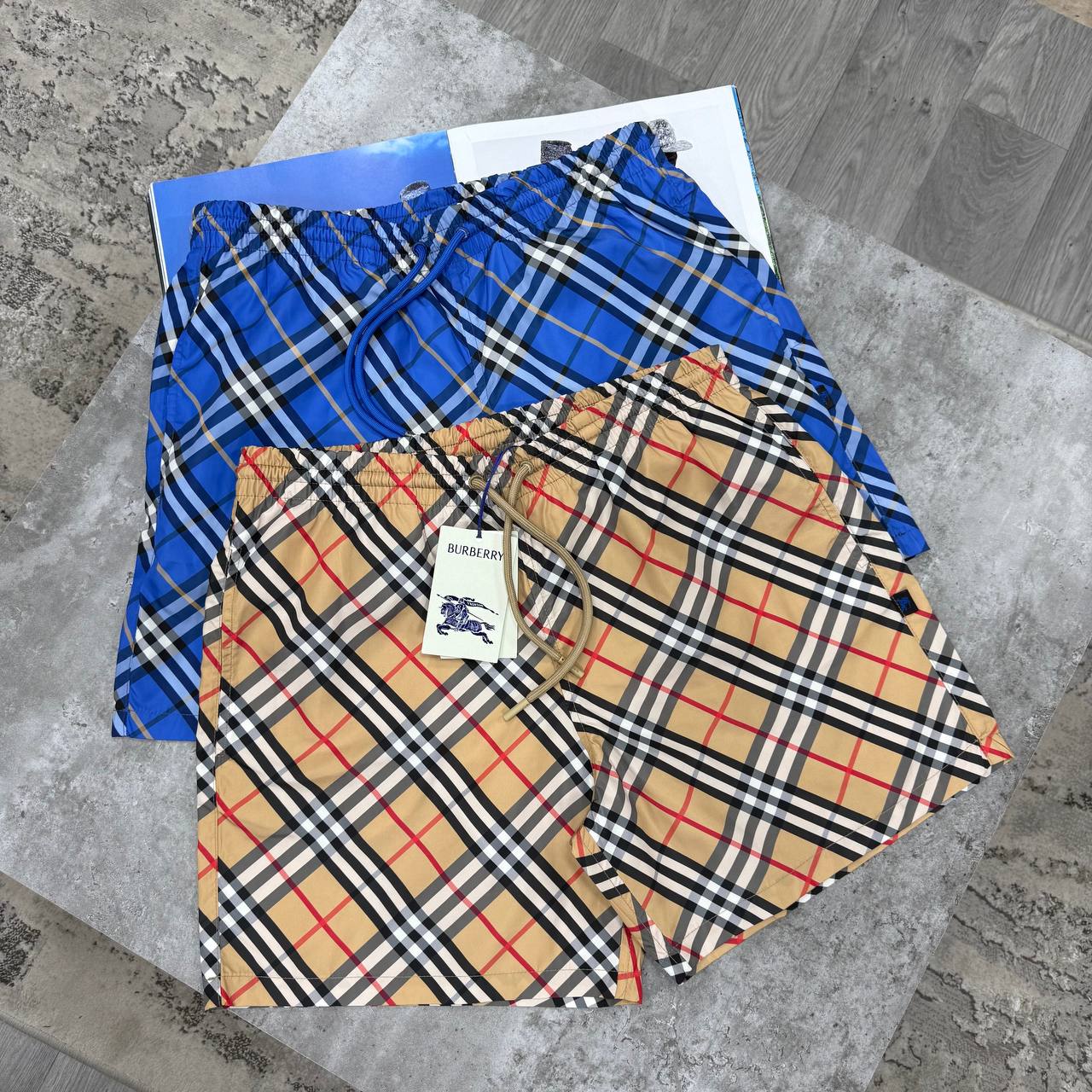 BBR CHECK SWIM SHORTS