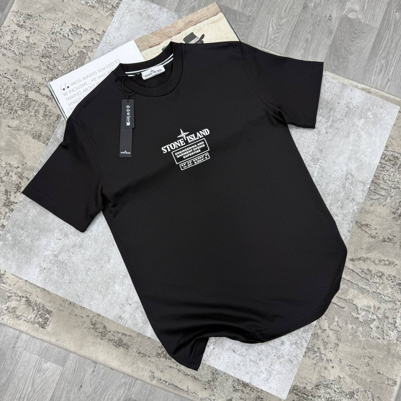SI LOGO PRINT TSHIRT - BLACK