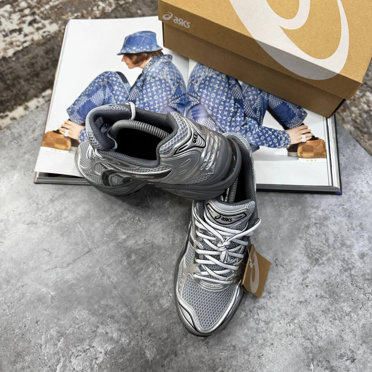 ACS GEL TRAINERS - PURE SILVER / BLACK