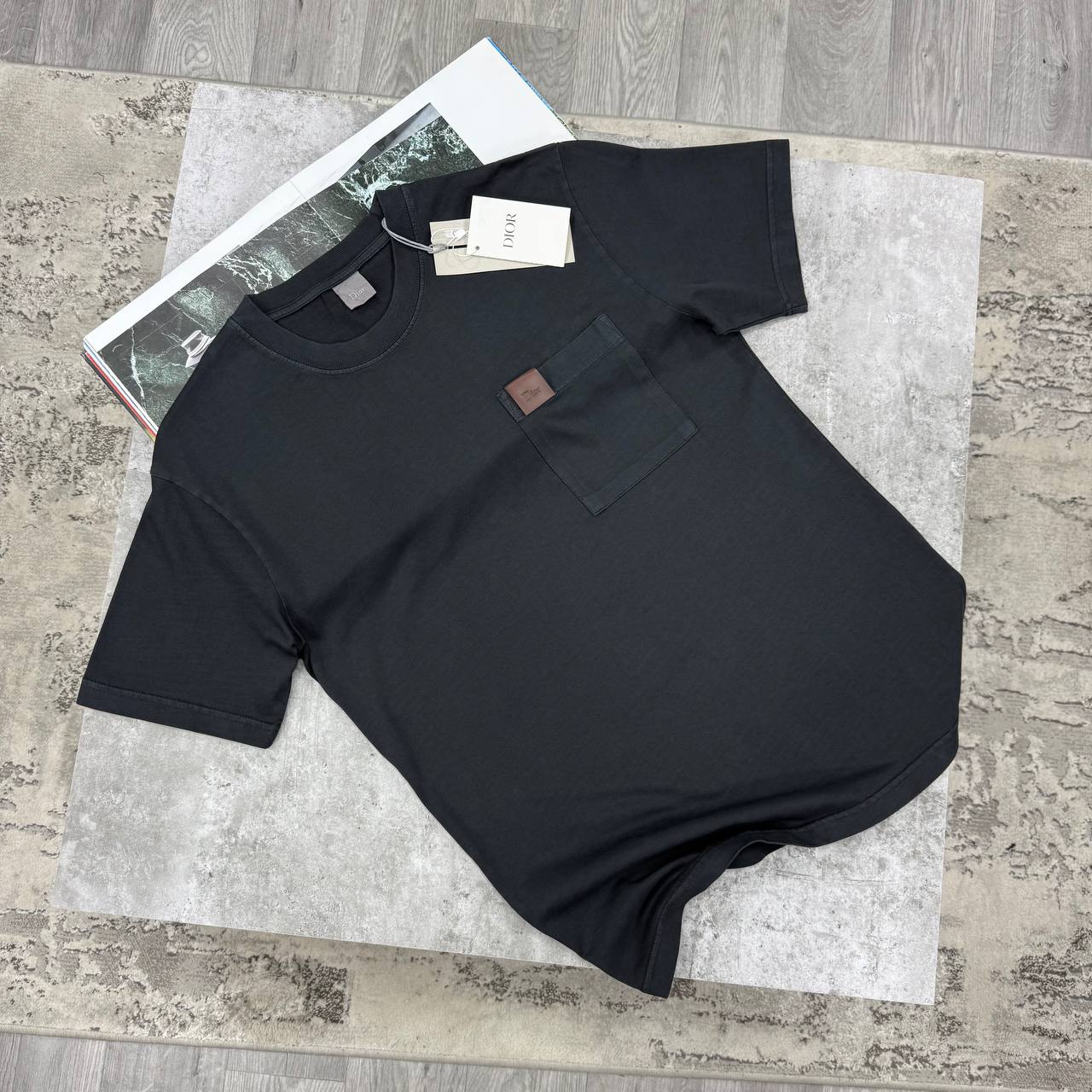 CD PATCH POCKET TSHIRT - BLACK