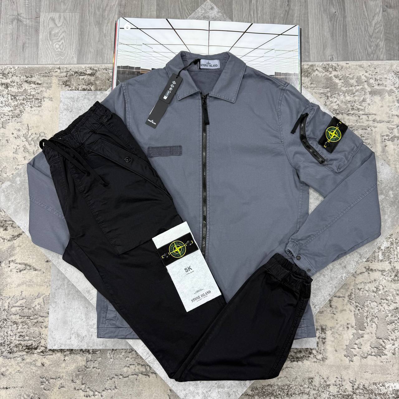 SI OVERSHIRT CARGO SETS - CHARCOAL/BLACK