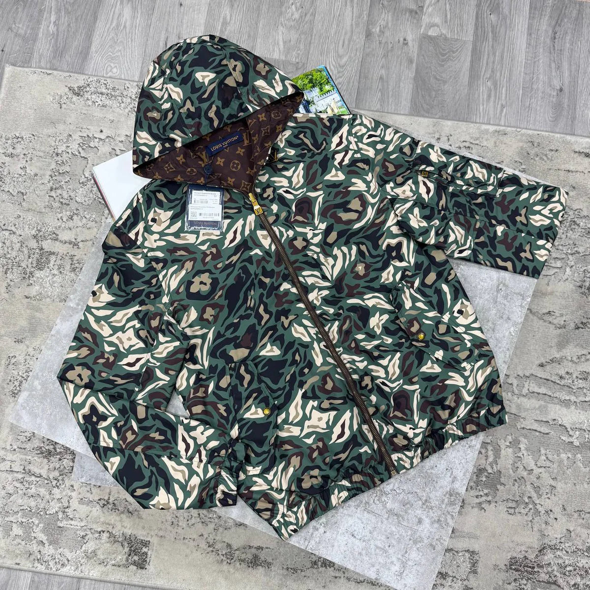 LVE REVERSIBLE JACKET - FOREST GREEN / BROWN