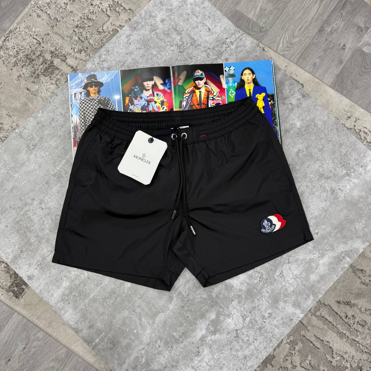 MNCLR TRILOGO SWIM SHORTS - BLACK