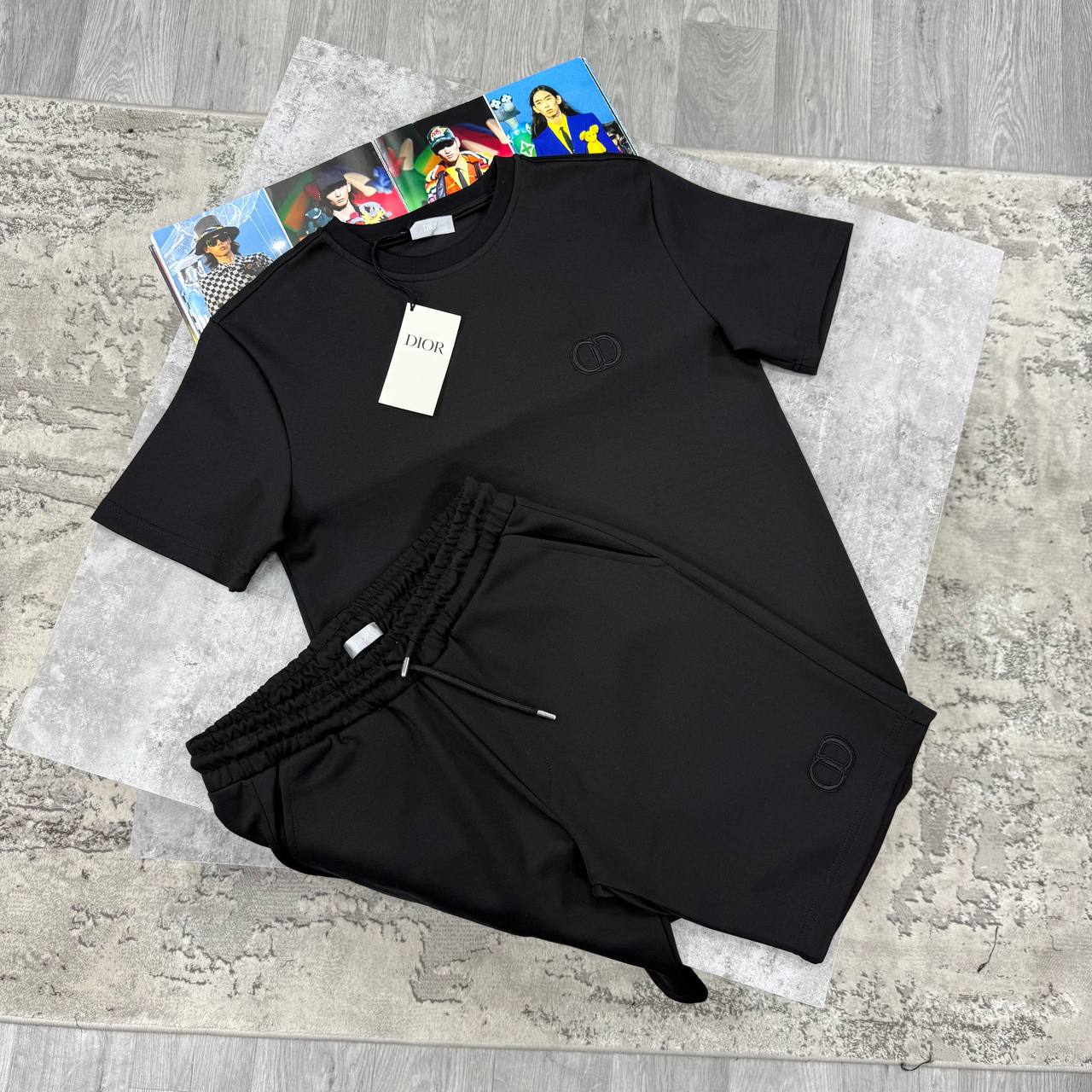 CD ICON SHORT SETS - BLACK