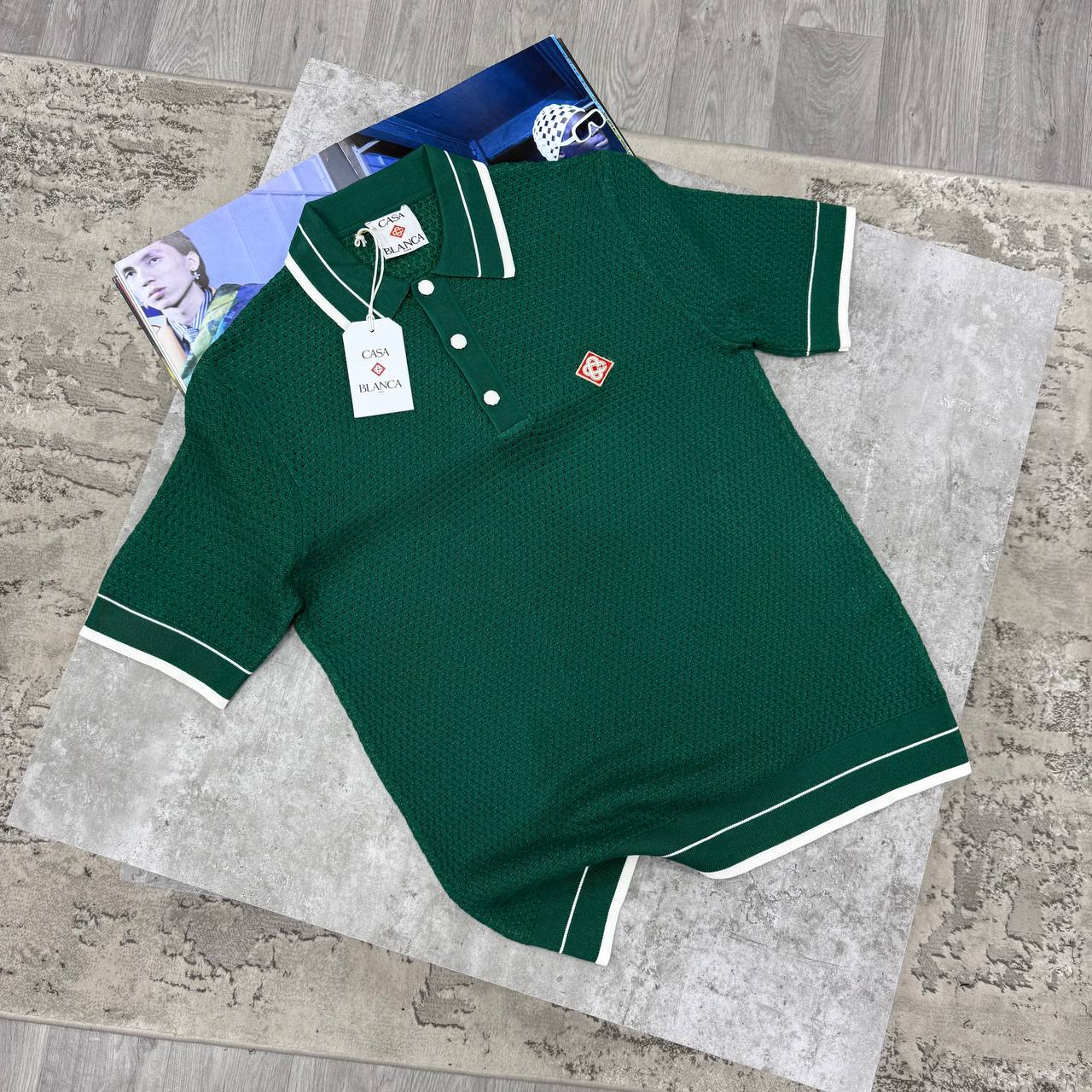 CB KNITTED POLO - GREEN