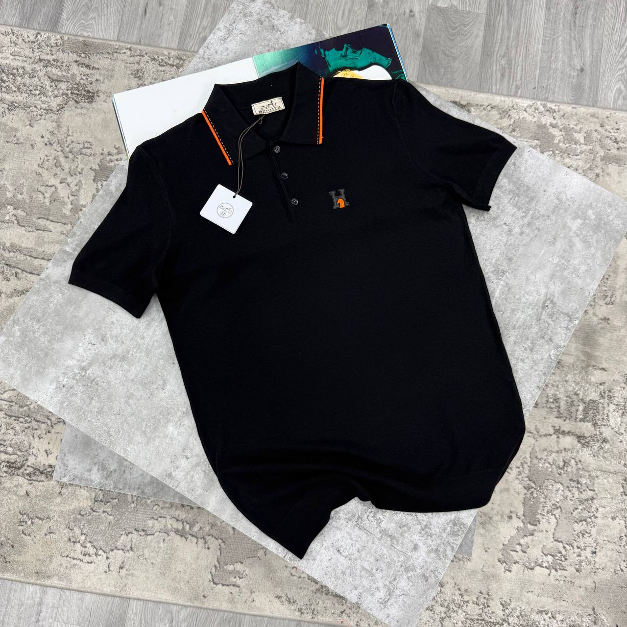H POLO - BLACK