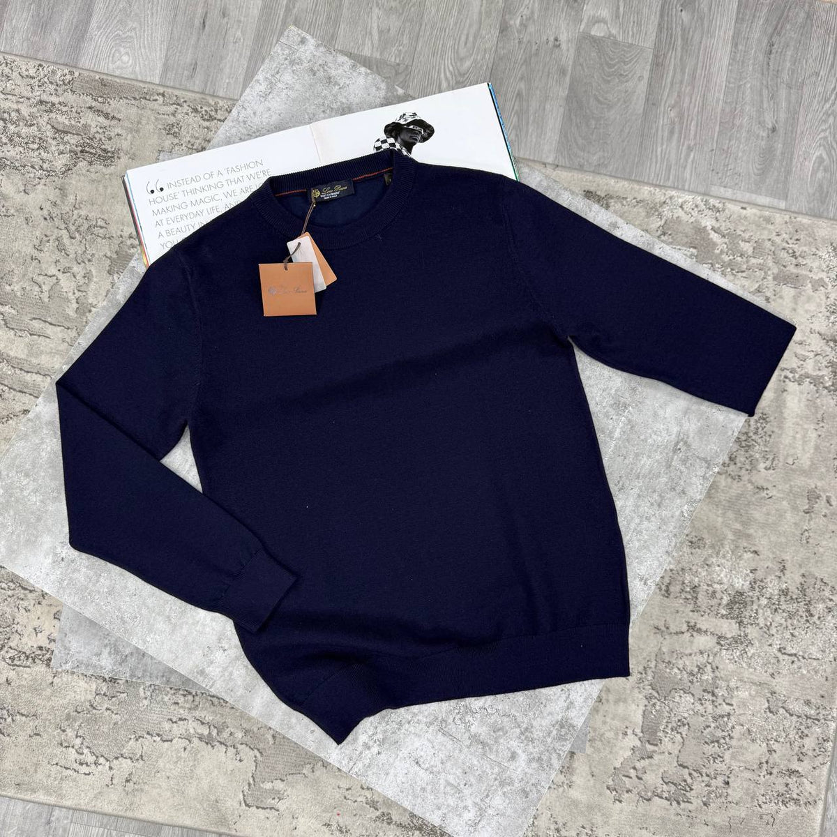 LORO KNIT JUMPER - NAVY
