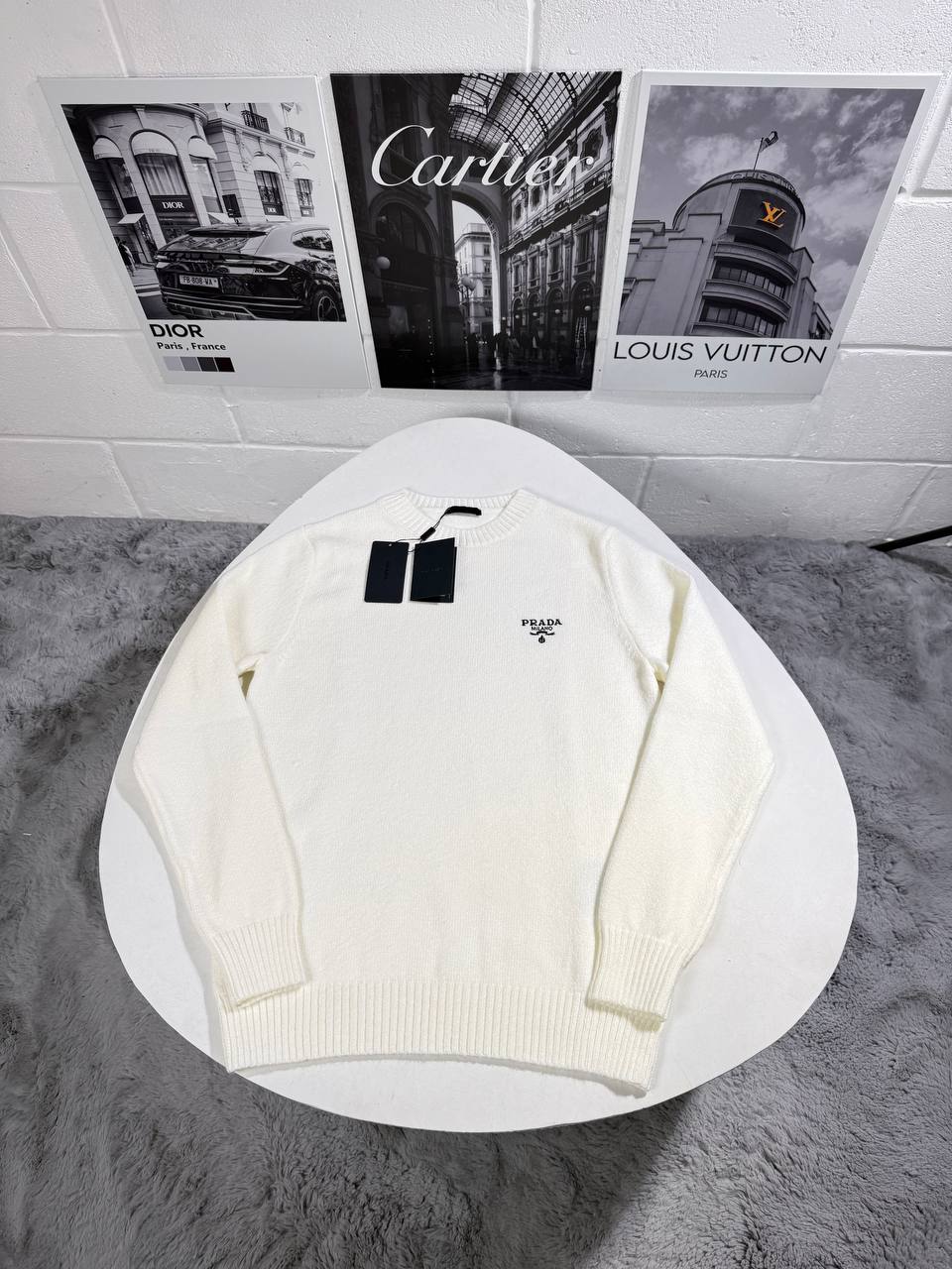 PRD MILANO CASHMERE JUMPERS - WHITE