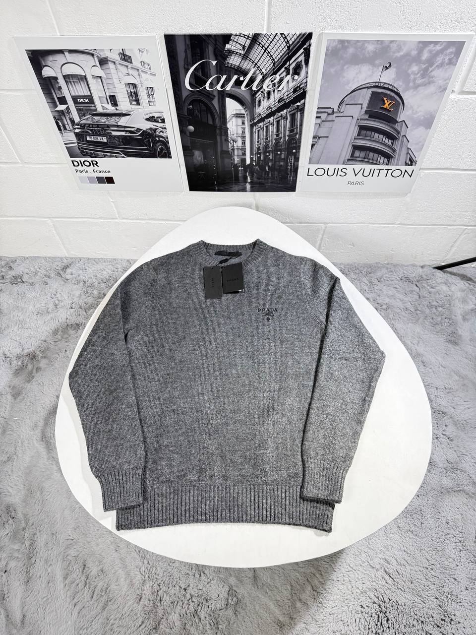 PRD MILANO CASHMERE JUMPERS - GREY