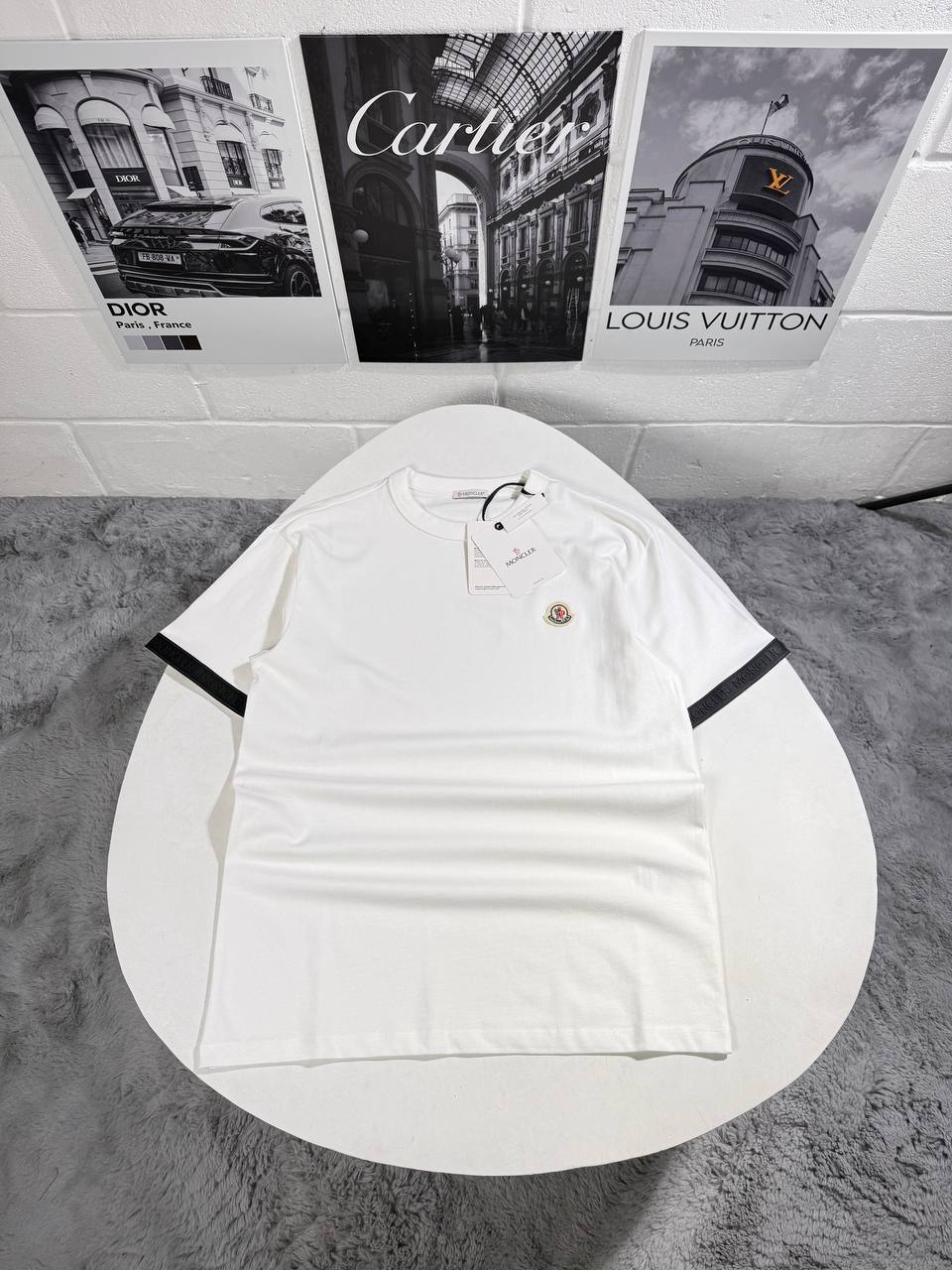 MNCLR CONTRAST TRIM TSHIRT - WHITE