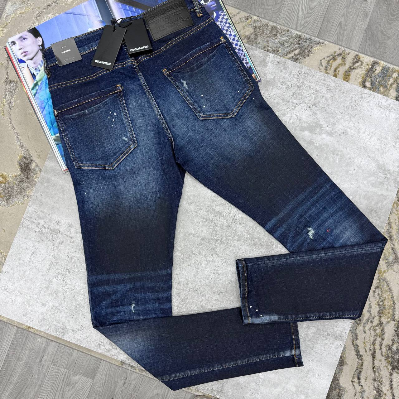 DSQ SLIM FIT JEANS - BLUE