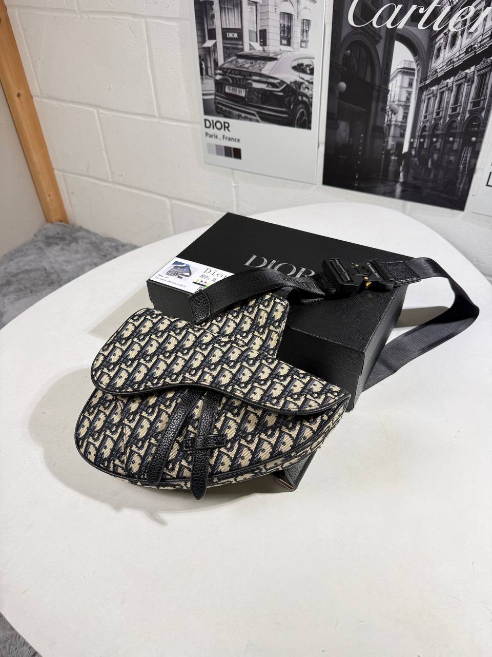 CD MEN'S SADDLE BAG - BLACK