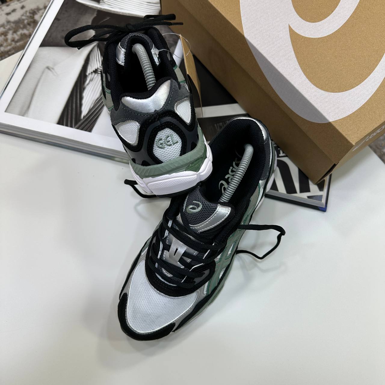 ACS GEL TRAINERS - WHITE/GLACIER/BLACK IVY
