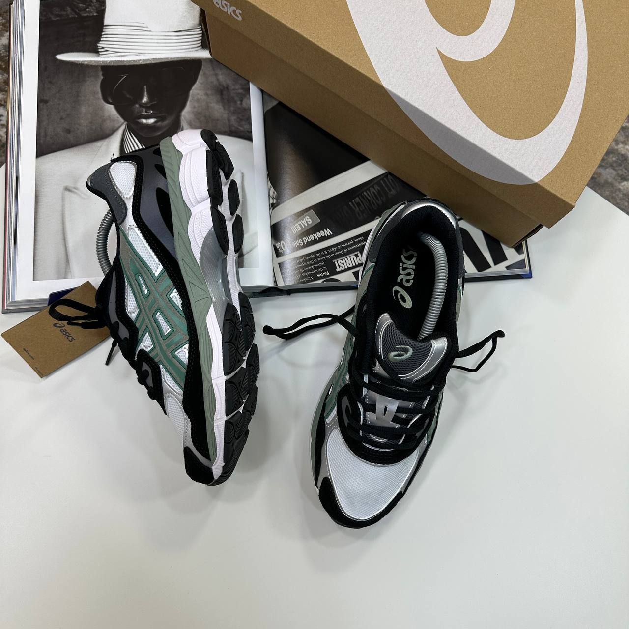 ACS GEL TRAINERS - WHITE/GLACIER/BLACK IVY
