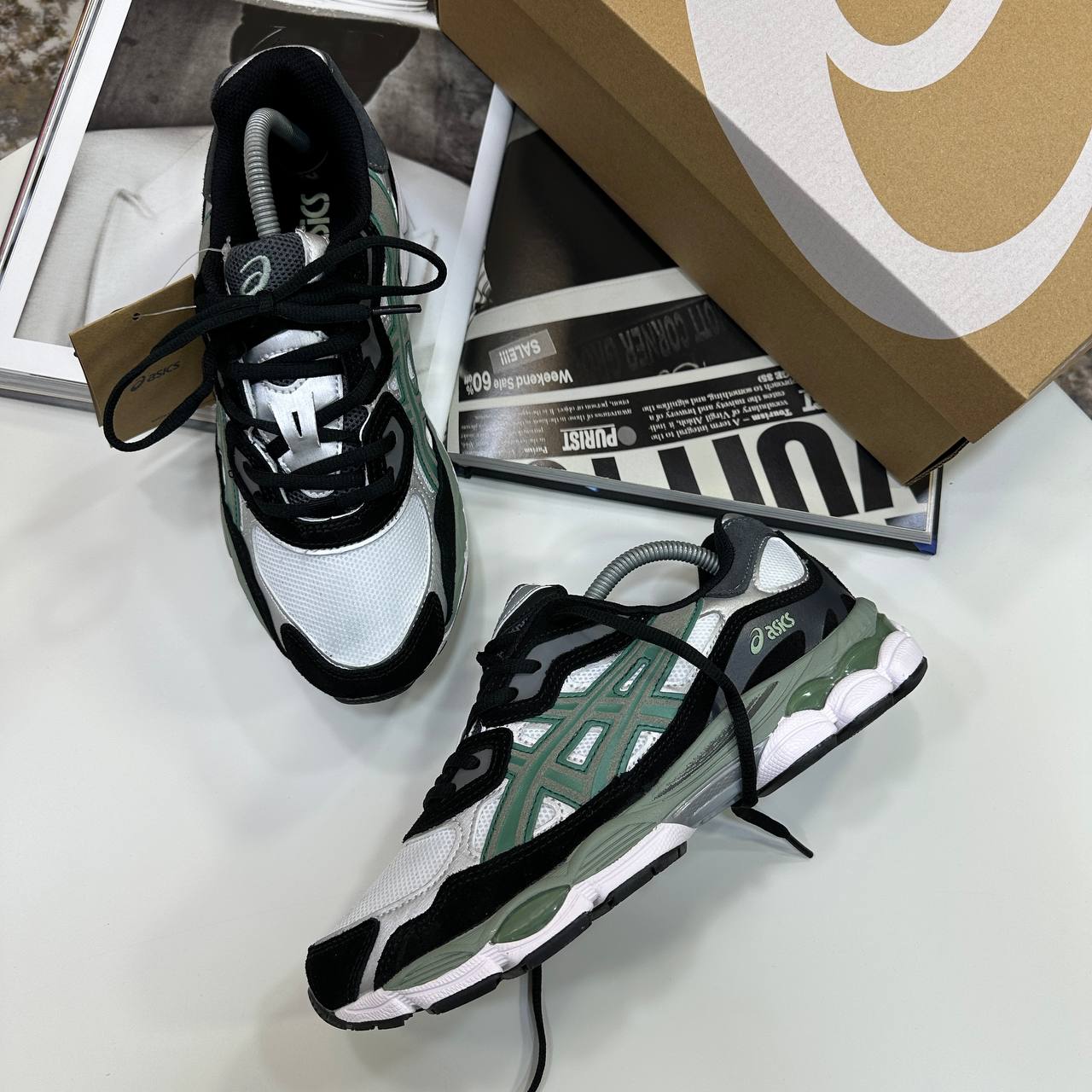 ACS GEL TRAINERS - WHITE/GLACIER/BLACK IVY