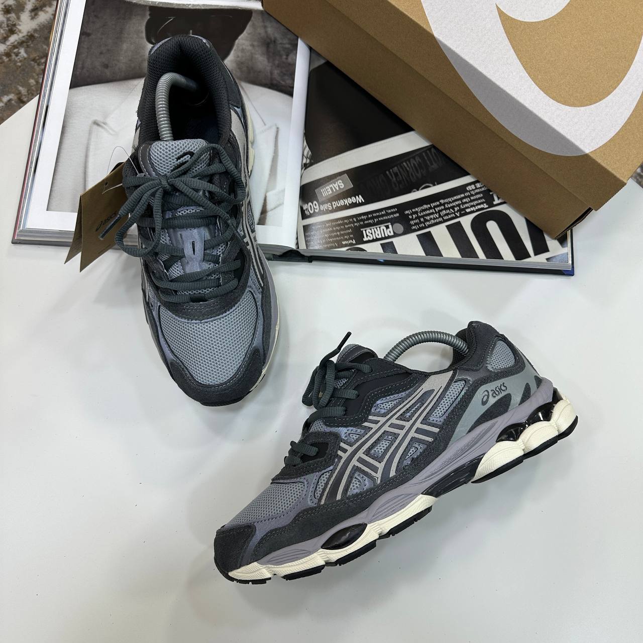 ACS GEL TRAINERS - OATMEAL OBSIDIAN GREY