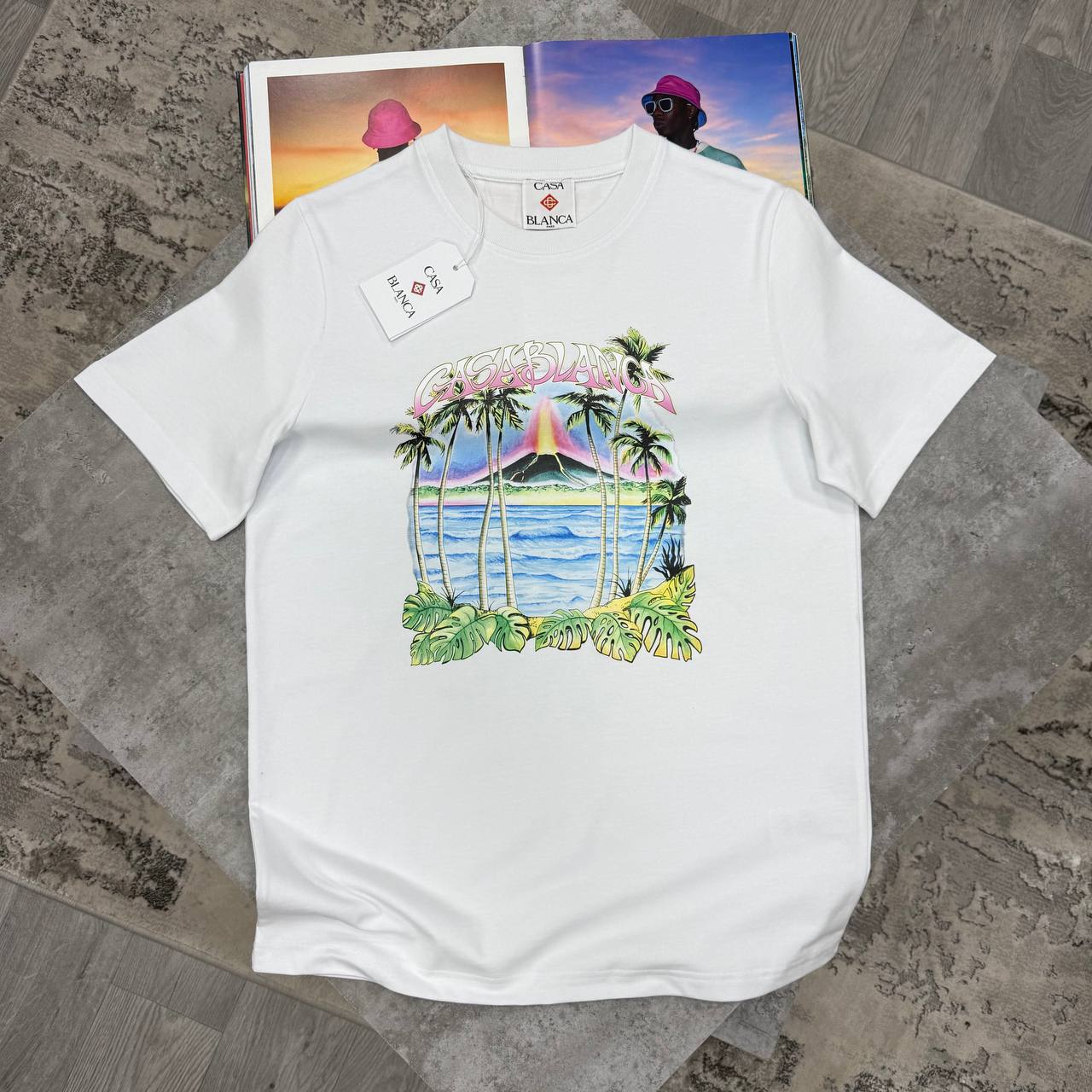 CB COLCANO GRAPHIC TSHIRT - WHITE