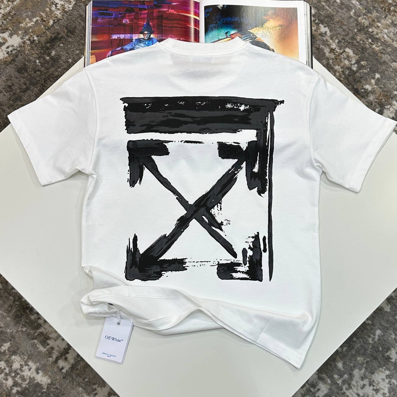 OW INK ARROW TSHIRT - WHITE