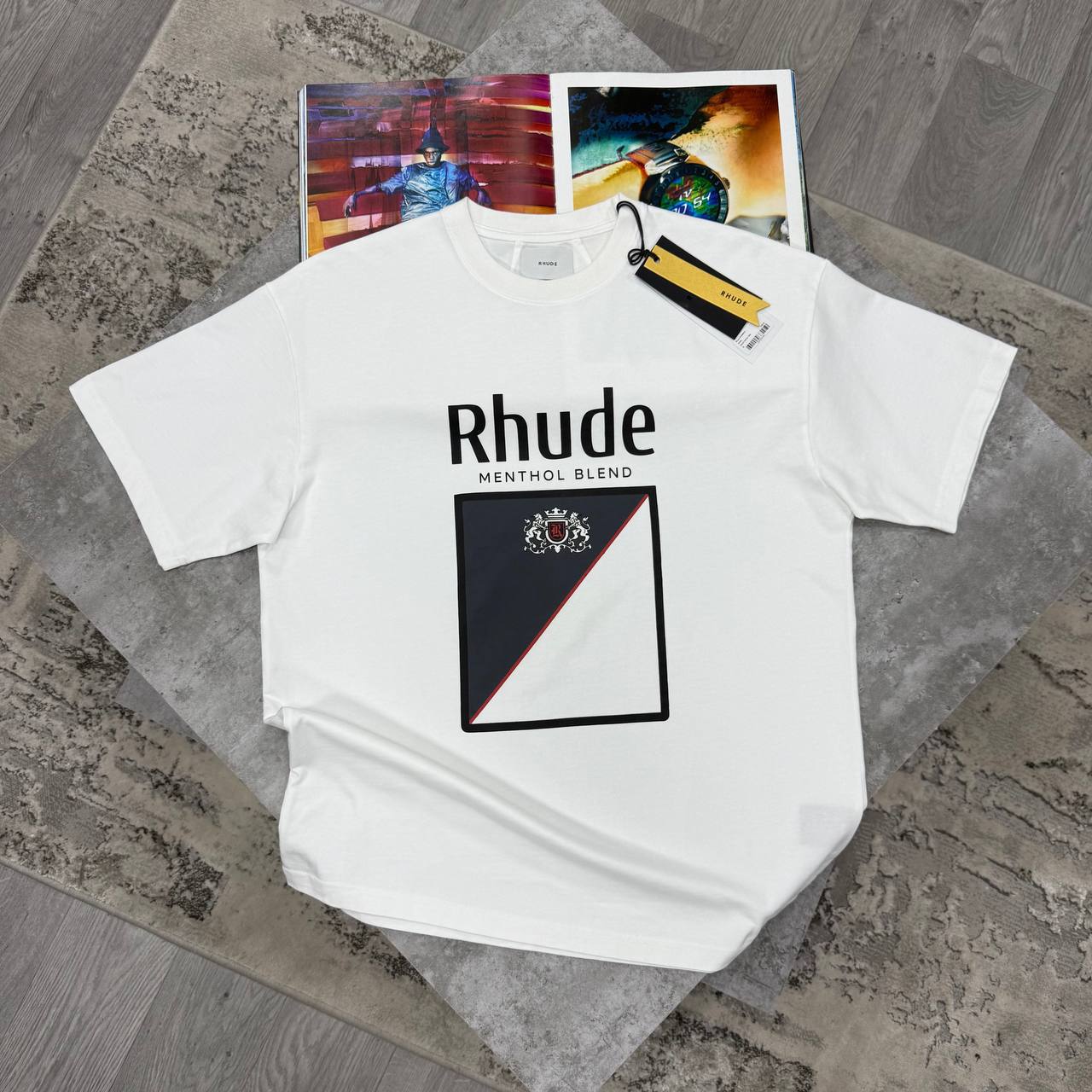 RHU COLLINS FUMAR TSHIRT - WHITE