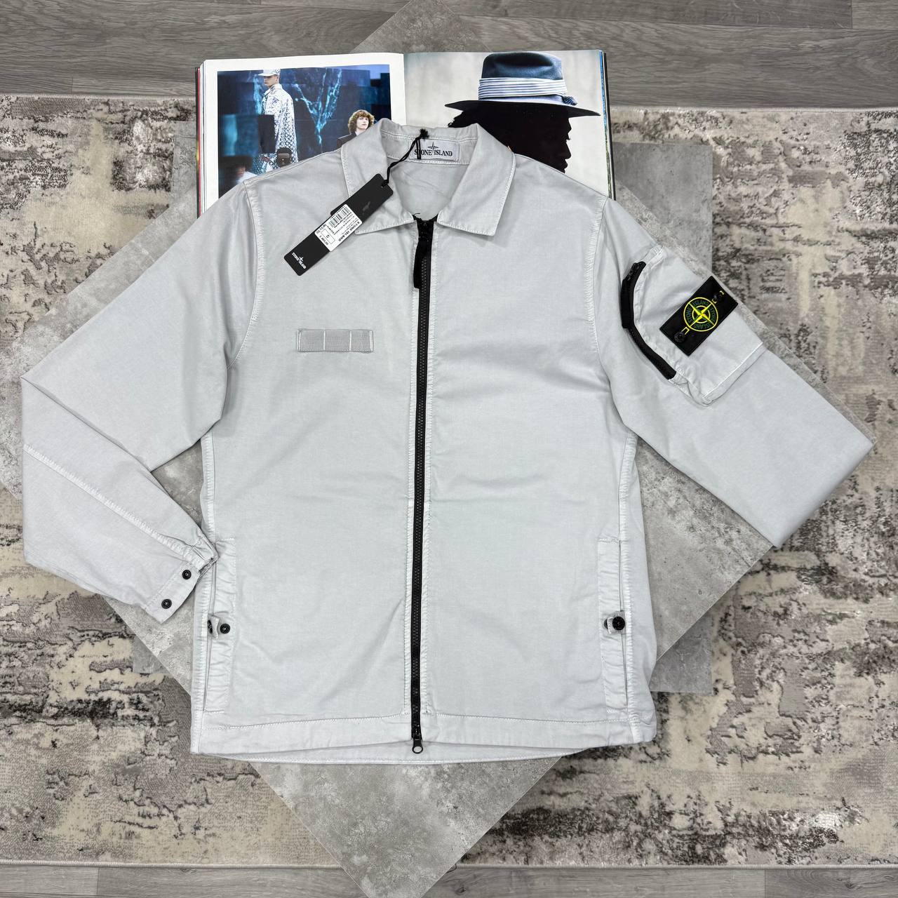 SI ORGANIC STRETCH OVERSHIRT - GREY