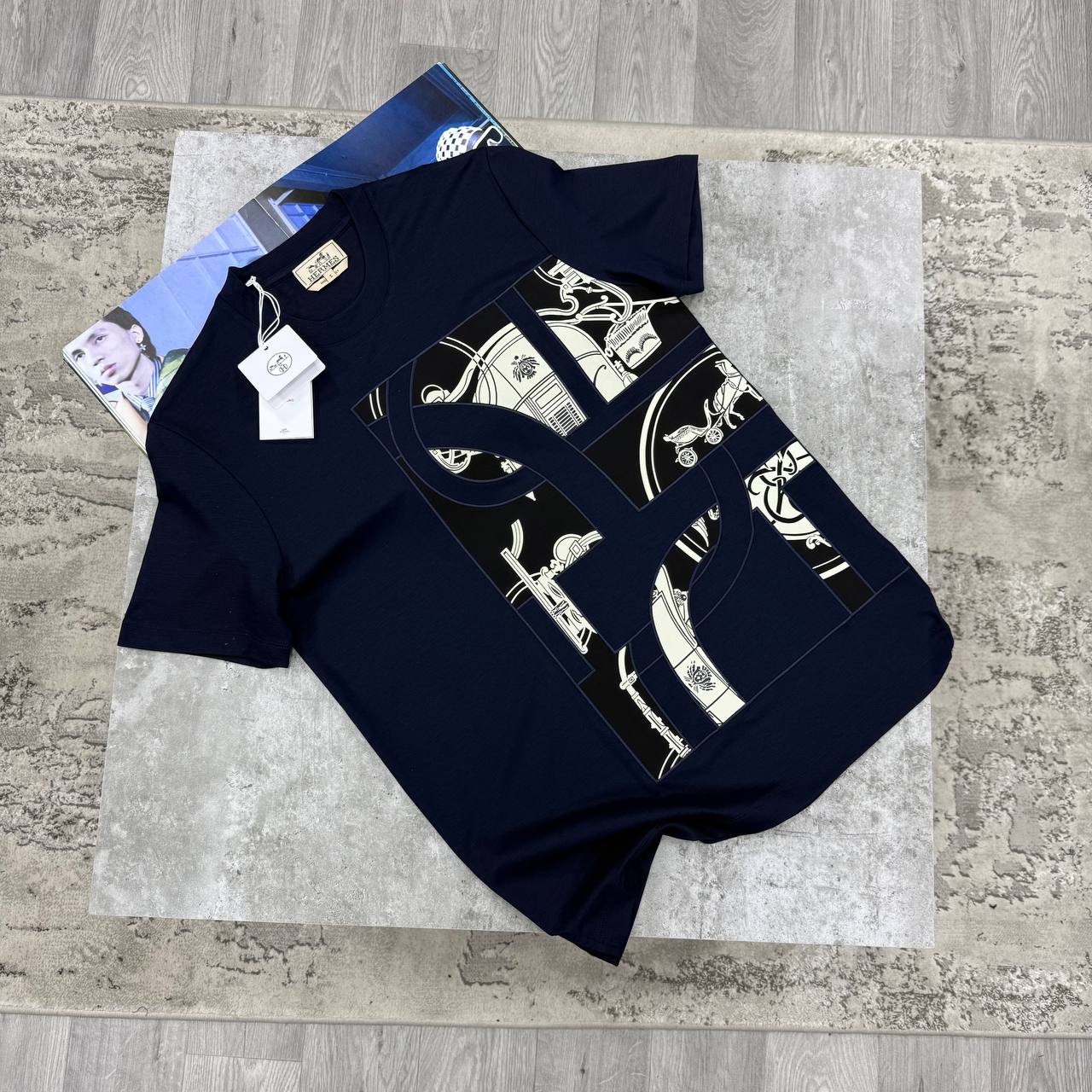 H EX-LIBRIS TSHIRT - NAVY